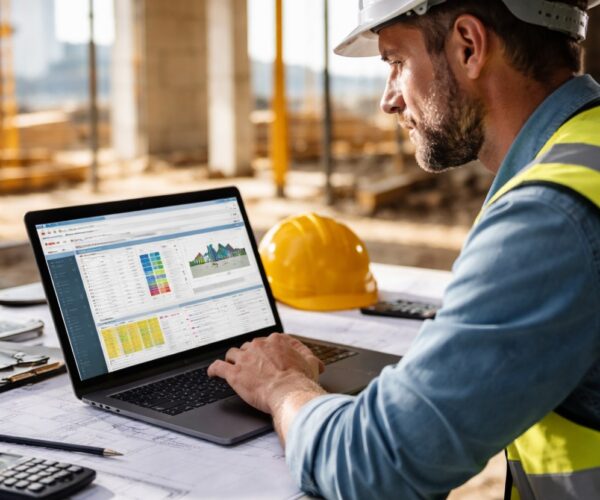 How does construction estimating software enhance accuracy?